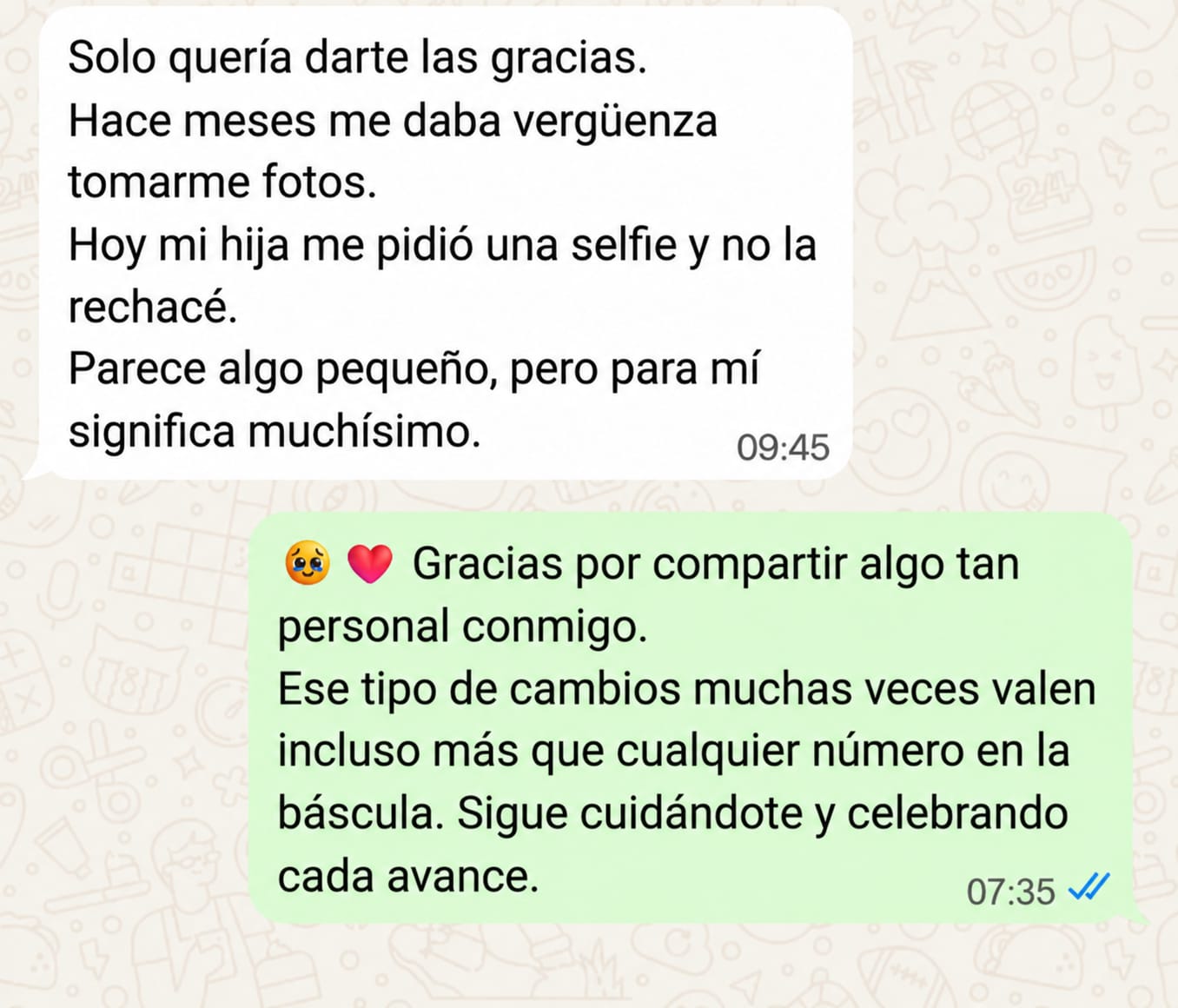 Testimonio real por WhatsApp 3
