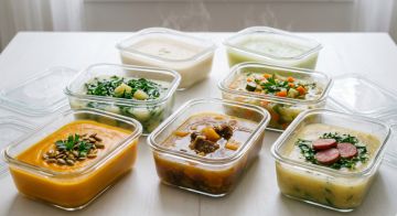 Sopas para toda la semana en tuppers